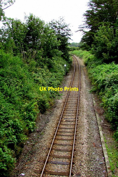 Photo 6"x4" West Wales Line railway from Lamphey towards Manorbier Lamphey c2015