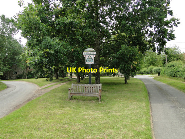 Photo 6"x4" Sharrington village sign Sharrington c2015