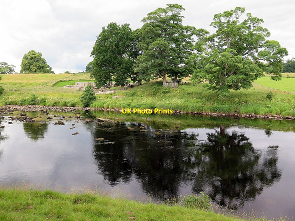 Photo 6"x4" River North Tyne from Chesters Roman Bridge Chollerford c2015
