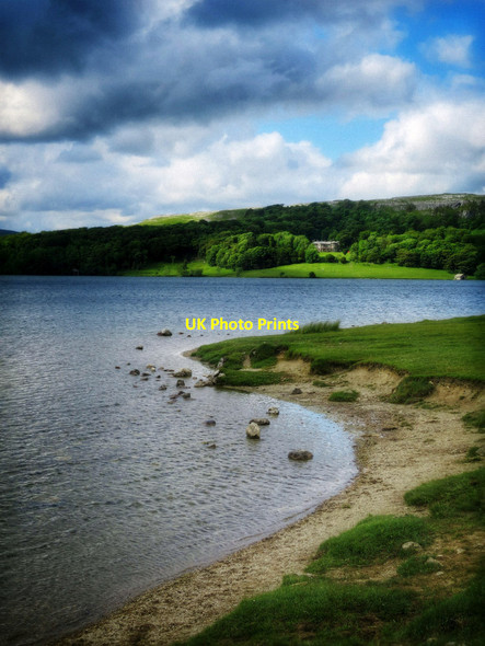 Photo 6"x4" Malham Tarn and House Water Houses\/SD8867 c2015