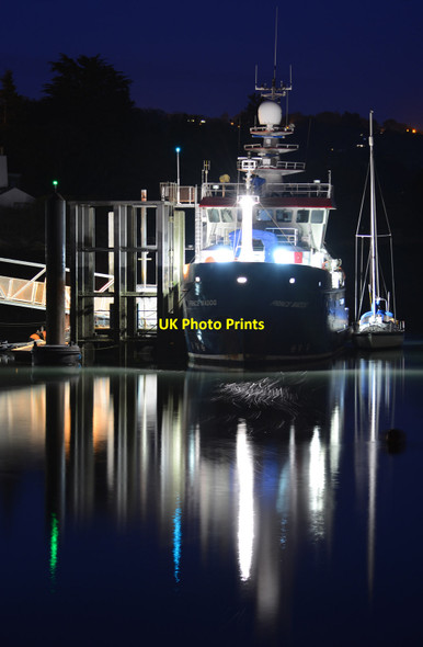Photo 6"x4" St. George's Pier, Night Bangor\/SH5771 c2014