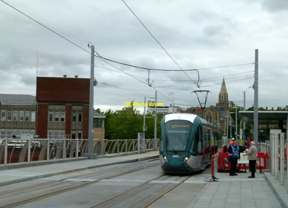Photo 6"x4" The old station tram stop has been closed off Nottingham\/SK5641 c2015