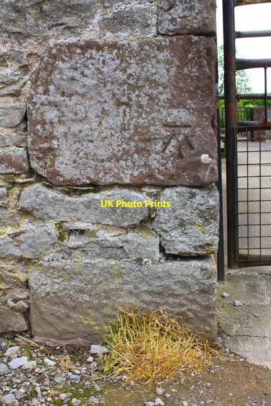Photo 6"x4" Benchmark on building at Jerusalem Farm Colby\/NY6620 c2015