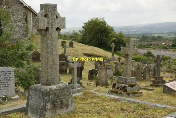 Photo 6"x4" The Churchyard Downhill Llandrindod Wells\/Llandrindod c2015