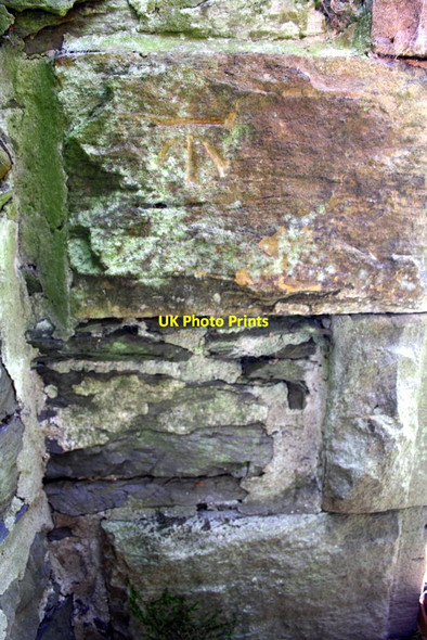 Photo 6"x4" Benchmark on Firbank House Firbank\/SD6294 c2015