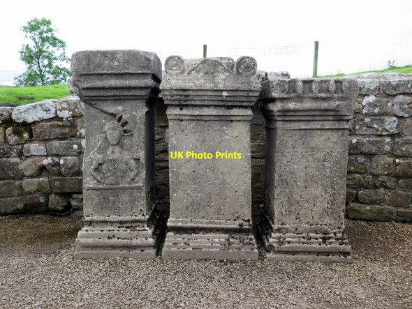 Photo 6"x4" Replica altars at Brocolitia Mithraeum Uppertown\/NY8672 c2015