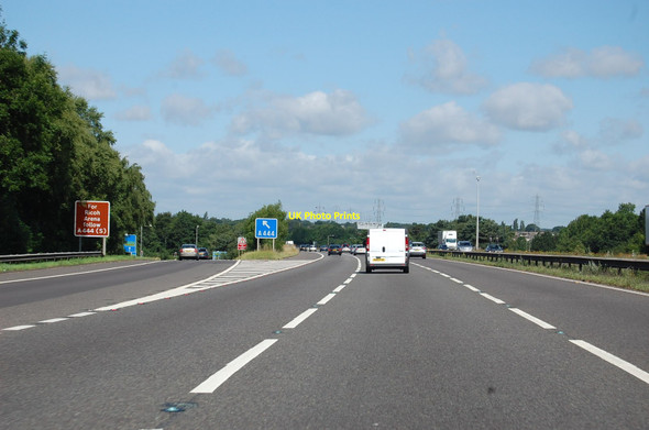 Photo 6"x4" M6 westbound at Junction 3 Bedworth c2015