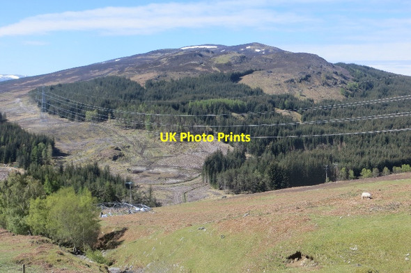 Photo 6"x4" Beauly - Denny power line Trinafour c2015