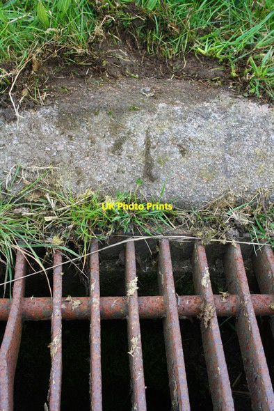 Photo 6"x4" Benchmark on drain surround on road over M6 near Lambrigg Beck Foot\/SD6196 c2015