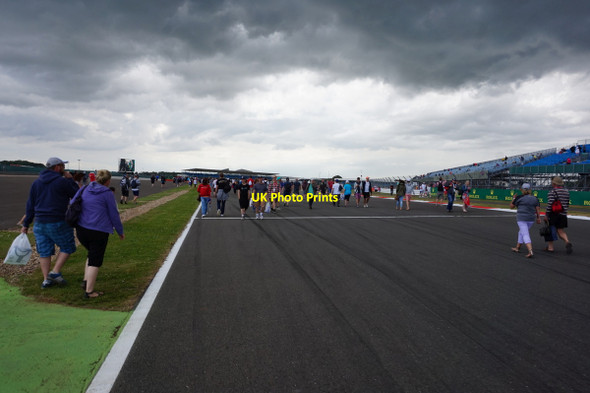 Photo 6"x4" Silverstone Circuit towards Farm Curve Cattle End c2015