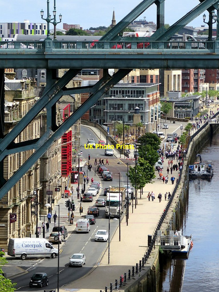 Photo 6"x4" Quayside from High Level Bridge Newcastle upon Tyne c2015