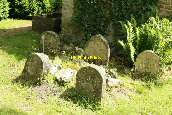 Photo 6"x4" Headstones by the Summerhouse Lower Brook c2015
