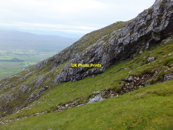 Photo 6"x4" The steep and rocky eastern flank of Glas Bheinn Kirkton\/NG9141 c2015