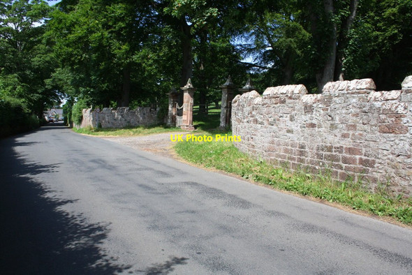 Photo 6"x4" Entrance to Warcop Hall from B6259 Warcop c2015
