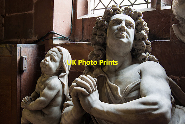 Photo 6"x4" St Helen's church, Tarporley - monument to Sir John Crewe (2) Rhuddall Heath c2015