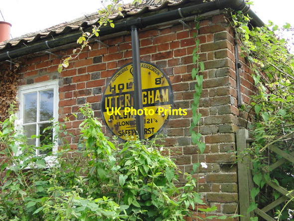 Photo 6"x4" Old AA information sign at Itteringham Itteringham c2015