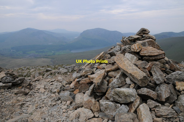 Photo 6"x4" Cairn on Clogwyn Du'r Arddu Gwastadnant c2015
