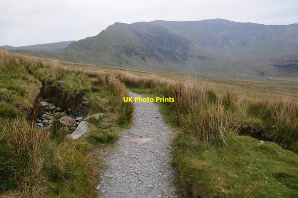 Photo 6"x4" Snowdon Ranger Path below Moel Cynghorion Gwastadnant c2015