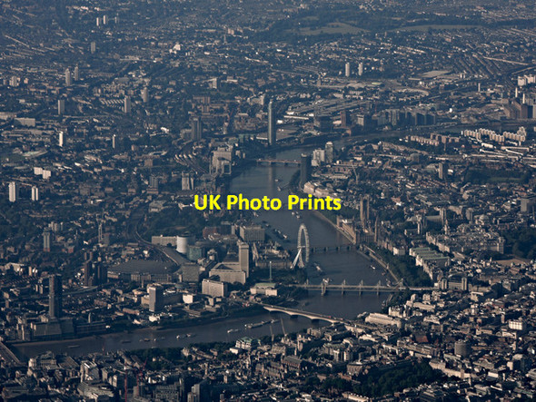 Photo 6"x4" Westminster from the air London c2015
