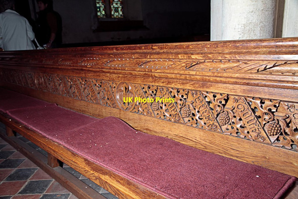 Photo 6"x4" Pew in St Mary's West Tofts West Tofts\/TL8392 c2015