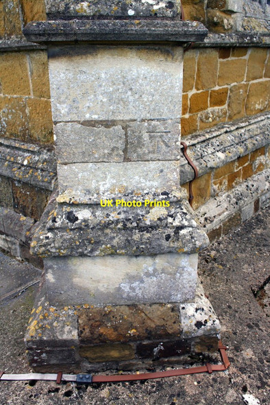 Photo 6"x4" Benchmark on St James Church Burton Lazars c2015