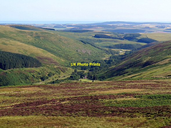 Photo 6"x4" Valley of Harthope Burn near Langlee Middleton Hall\/NT9825 c2015