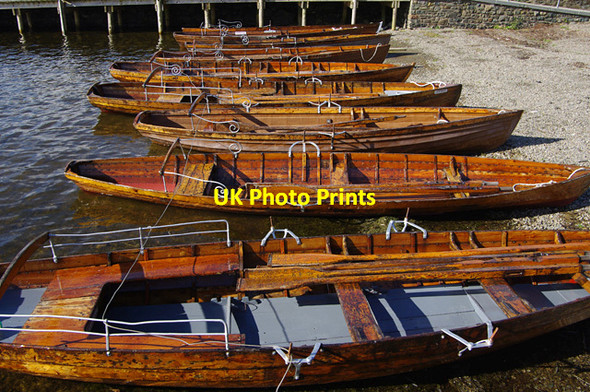 Photo 6"x4" Rowing boats at Keswick Keswick\/NY2623 c2015