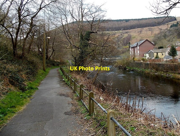 Photo 6"x4" Riverside path, Aberfan Merthyr Vale\/Ynysowen c2014