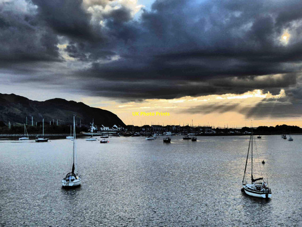 Photo 6"x4" Deganwy sunset Conwy c2015