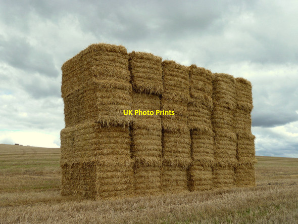 Photo 6"x4" Straw bales, Red Barn Lane, Billinge Billinge c2015