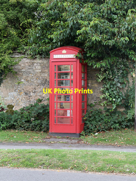 Photo 6"x4" K6 telephone kiosk, Market Overton Market Overton c2015