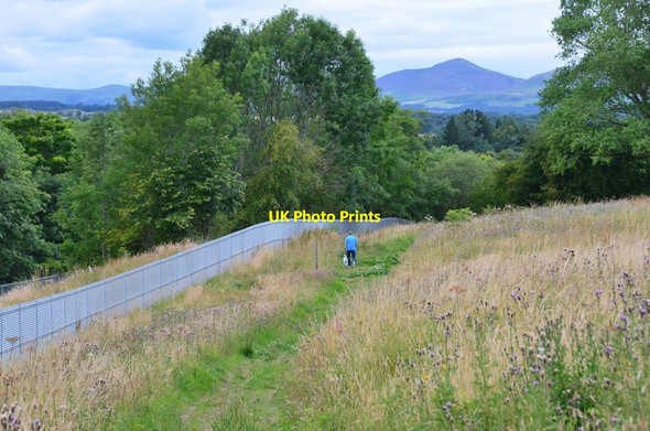 Photo 6"x4" Path by the railway, Gorebridge Arniston\/NT3461 c2015