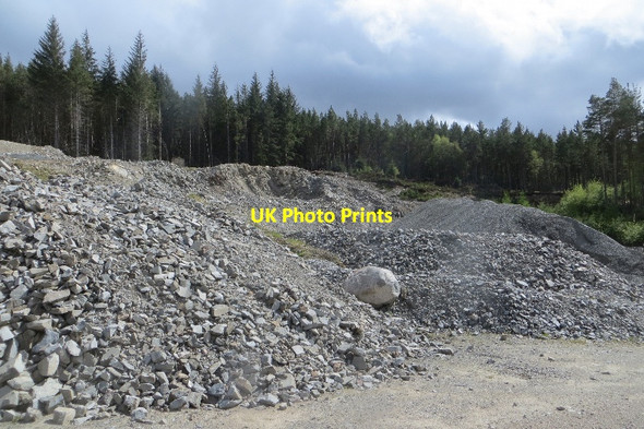 Photo 6"x4" Quarry, Rannoch Forest Druim nan Crann Saighde c2015