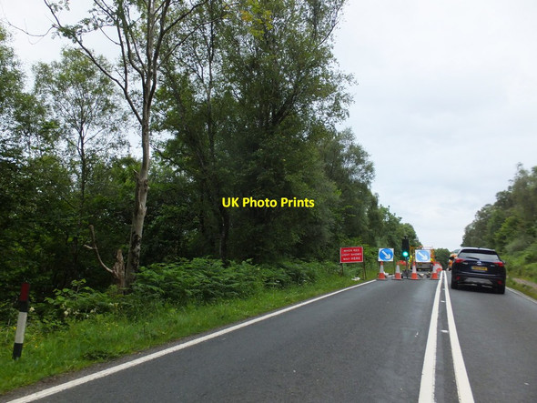 Photo 6"x4" Roadworks on the A82 at Gobhlan Illeach Inchree c2015