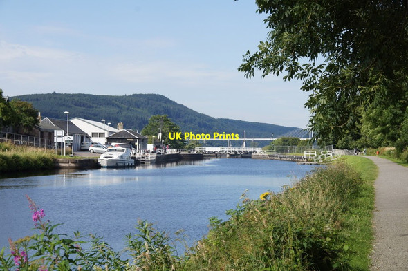 Photo 6"x4" Approaching Muirtown Locks on the Caledonian Canal, Inverness Inverness c2015