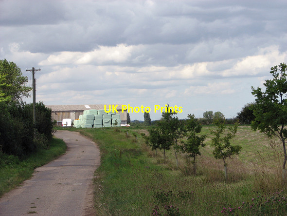 Photo 6"x4" Approaching Thunder Hill Farm, Martham Mustard Hyrn c2015
