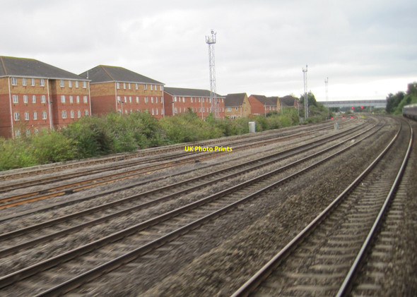 Photo 6"x4" View from a Bristol-Cardiff train - Pengam, Cardiff Pwll-Mawr c2015