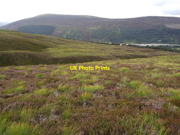 Photo 6"x4" Course of Allt Coire nam Meur deeply incised in the hillside above Glenfeshie Carnachuin c2015