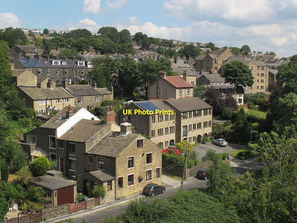 Photo 6"x4" Thornton village viewed from the viaduct  Queensbury\/SE0930 c2015