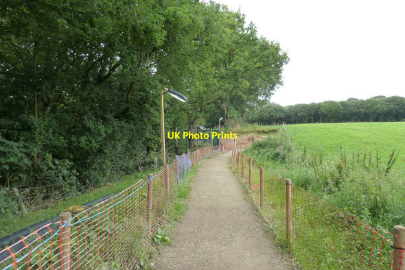 Photo 6"x4" Temporary Footpath alongside the A673 at Heath Charnock Adlington\/SD6013 c2015