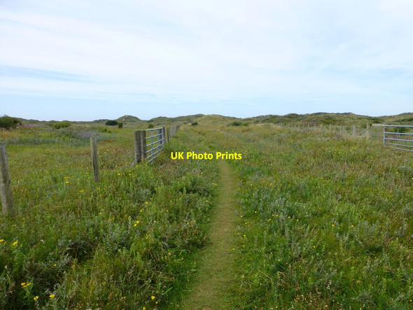 Photo 6"x4" Ainsdale Reserve perimeter track Ainsdale-on-Sea c2015