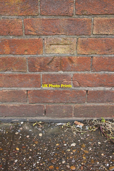 Photo 6"x4" Benchmark on wall east of British Queen pub Bedworth c2015