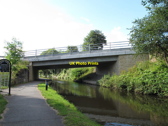 Photo 6"x4" Hollas Lane bridge over the Calder and Hebble Canal Sowerby Bridge c2015