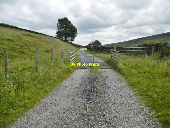 Photo 6"x4" Woodhead, cattle grid Crowden\/SK0799 c2015