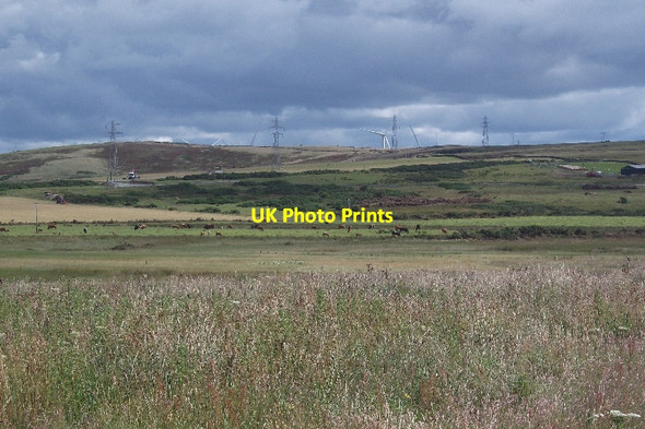 Photo 6"x4" Dounreay to Mybster power line Upper Dounreay c2015