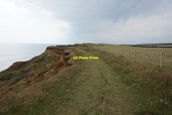 Photo 6"x4" Coastal path near Chilton Chine Mottistone c2015