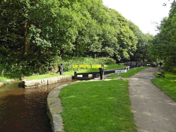 Photo 6"x4" Lock 26 on the Huddersfield narrow canal Hill Top\/SE0713 c2015