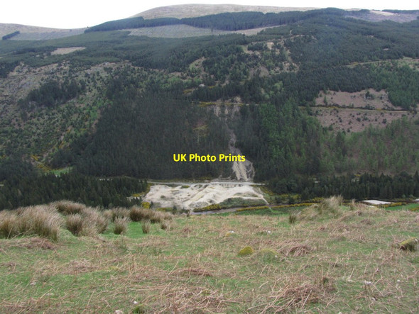 Photo 6"x4" Old mine workings in Glenmalure from Zigzag path Laragh c2015