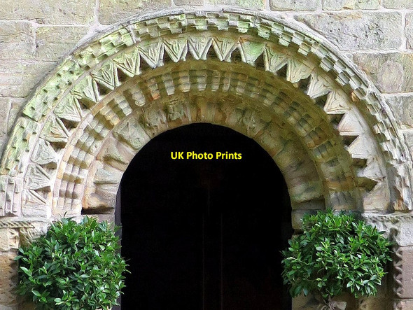Photo 6"x4" Brinkburn Priory - arch of north gateway Healey Cote c2015
