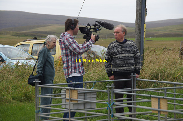 Photo 6"x4" Filming at the Unst Show, Haroldswick Bothen c2015